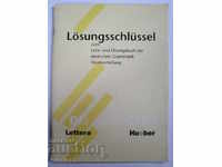 Solution key and teaching book of German grammar