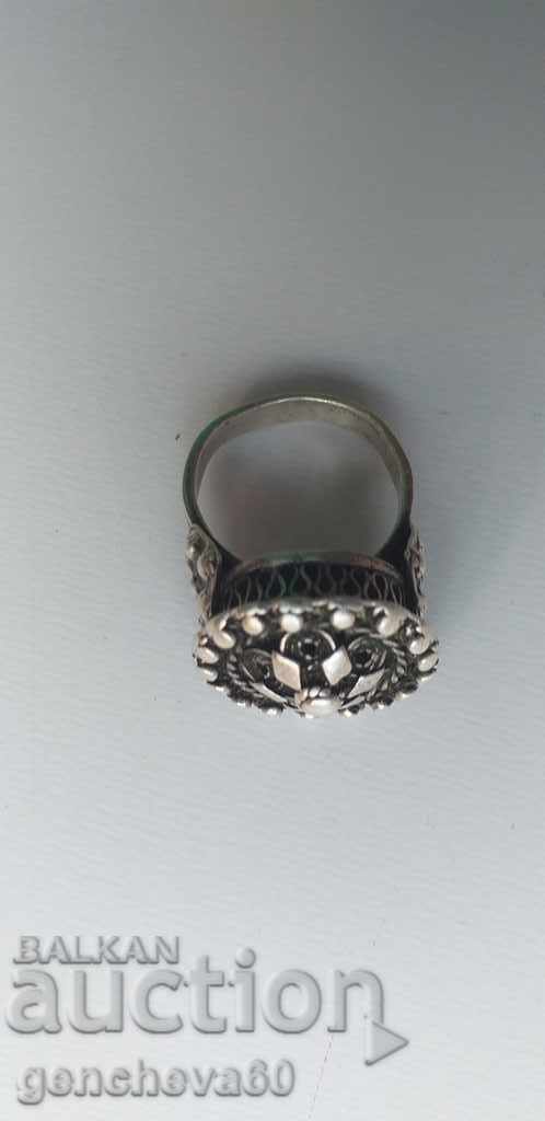 Auction  Renaissance silver filigree ring