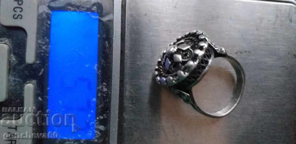 Възрожденски сребърен пръстен филигран - 7 Възрожденски сребърен пръстен филигран - 7