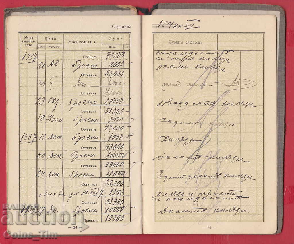 251049/1929 Βουλγαρική Εμπορική Τράπεζα - Σόφια - 5 251049/1929 Βουλγαρική Εμπορική Τράπεζα - Σόφια - 5