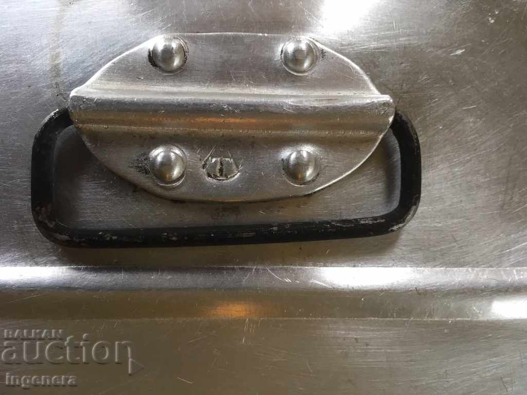 LARGE OLD ALUMINUM BOX - 7 LARGE OLD ALUMINUM BOX - 7