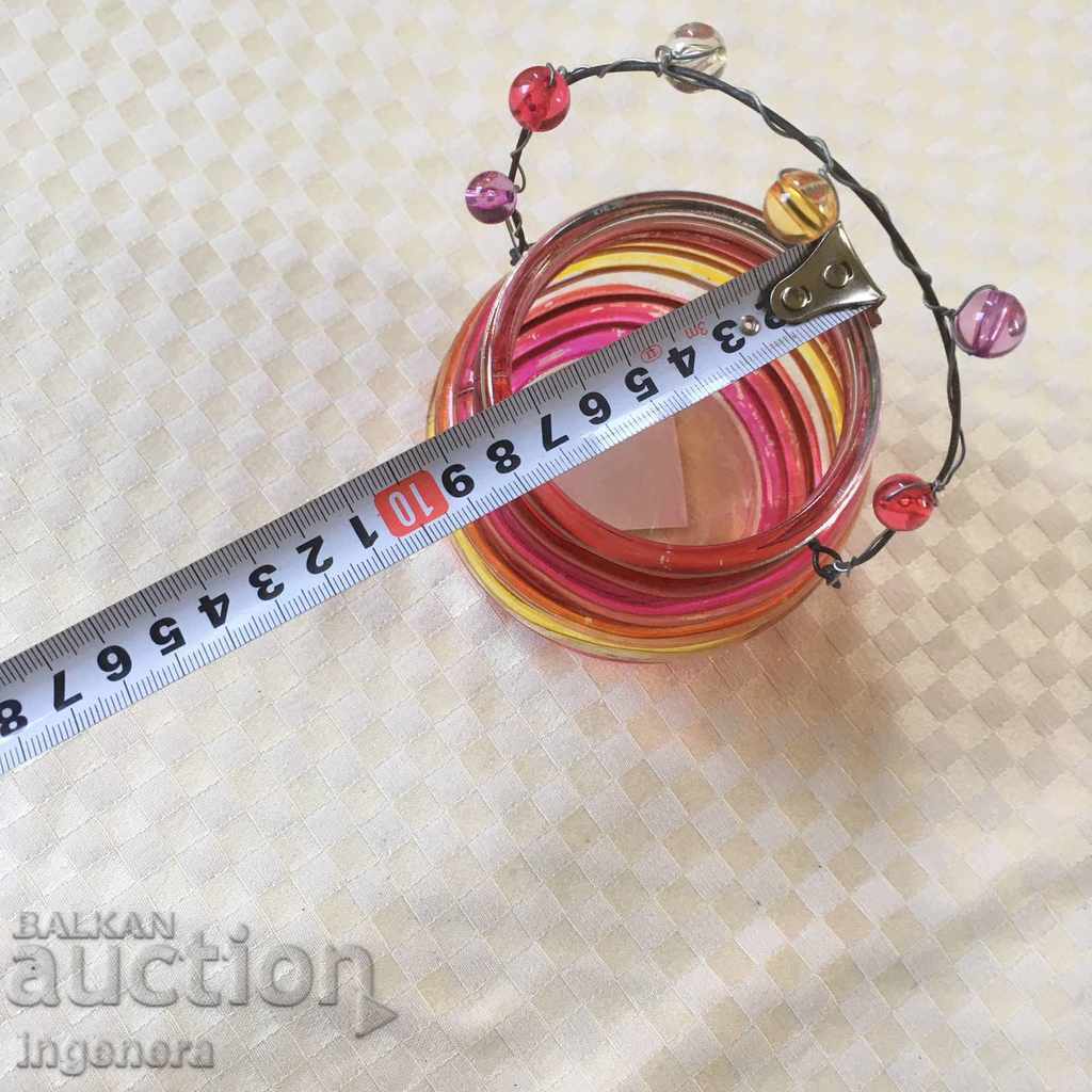 BASKET GLASS LANTERN with price € 1.60 | 3.13 BGN
