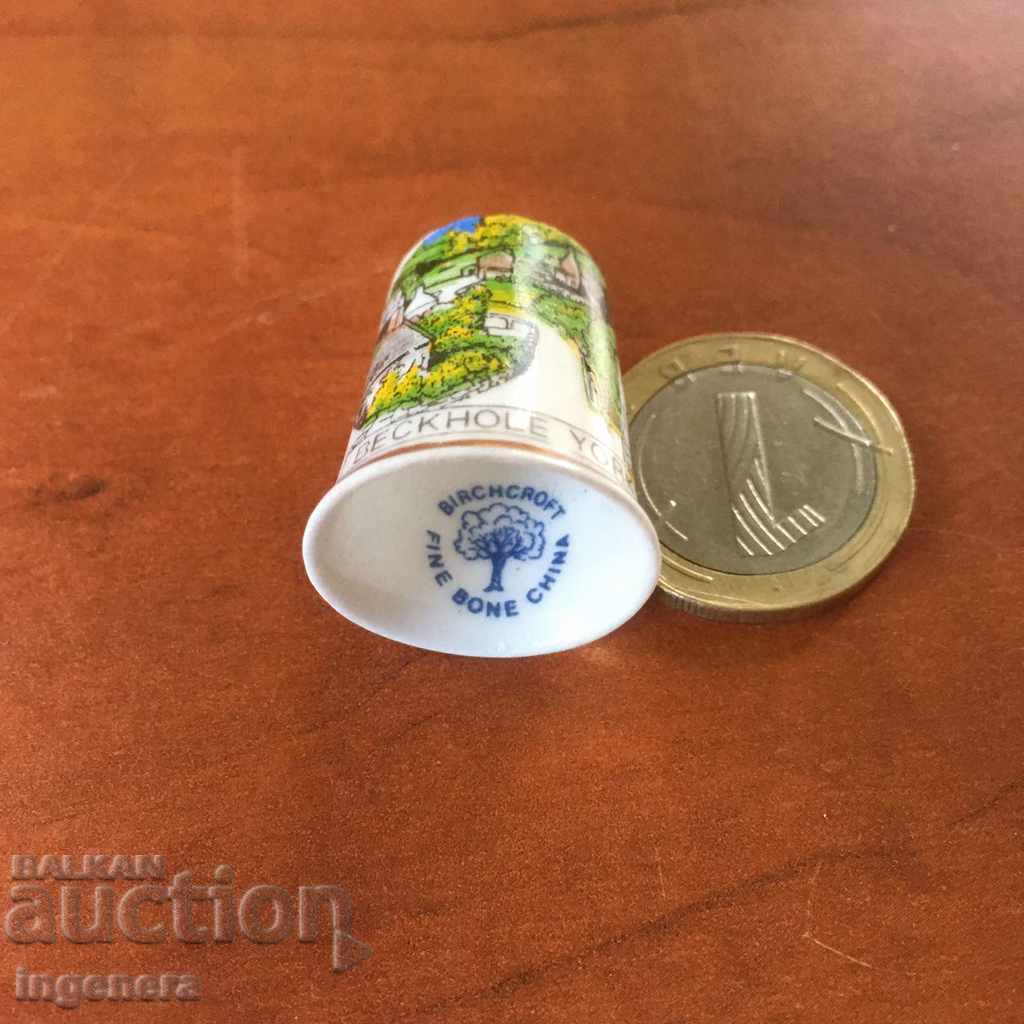 Thimble porcelain with price 5.00 BGN | € 2.56 Thimble porcelain with price 5.00 BGN | € 2.56