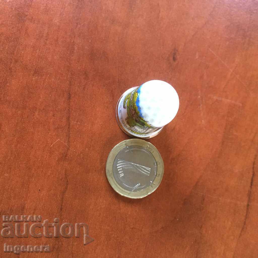 Auction Thimble porcelain Auction Thimble porcelain