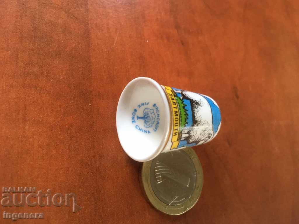 Thimble porcelain with price 5.00 BGN | € 2.56 Thimble porcelain with price 5.00 BGN | € 2.56