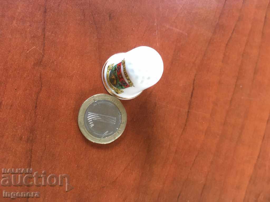 Thimble porcelain with price 5.00 BGN | € 2.56 Thimble porcelain with price 5.00 BGN | € 2.56