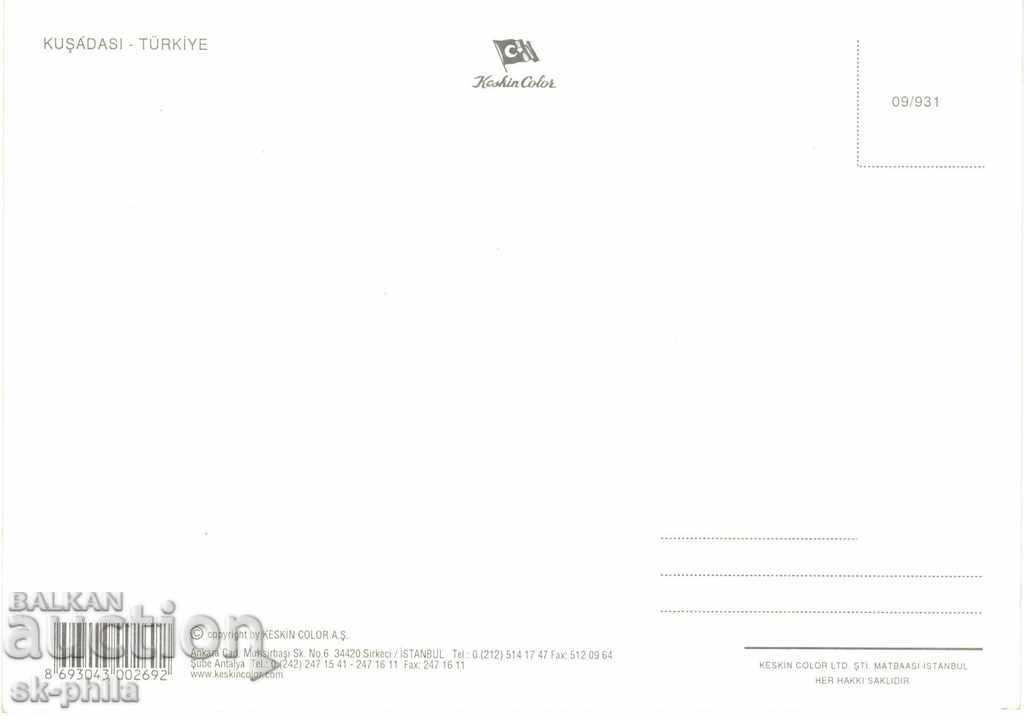 Postcard - Kusadasi, Mix of 4 views with price 1.00 BGN | € 0.51