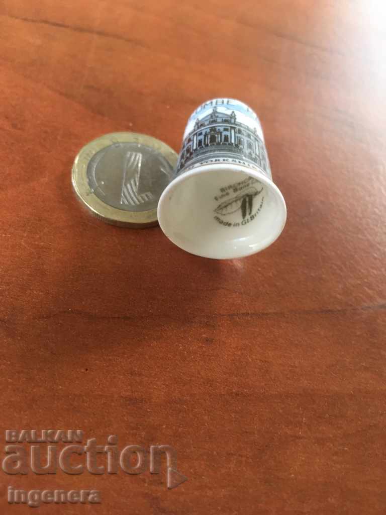 Thimble porcelain with price 5.00 BGN | € 2.56 Thimble porcelain with price 5.00 BGN | € 2.56