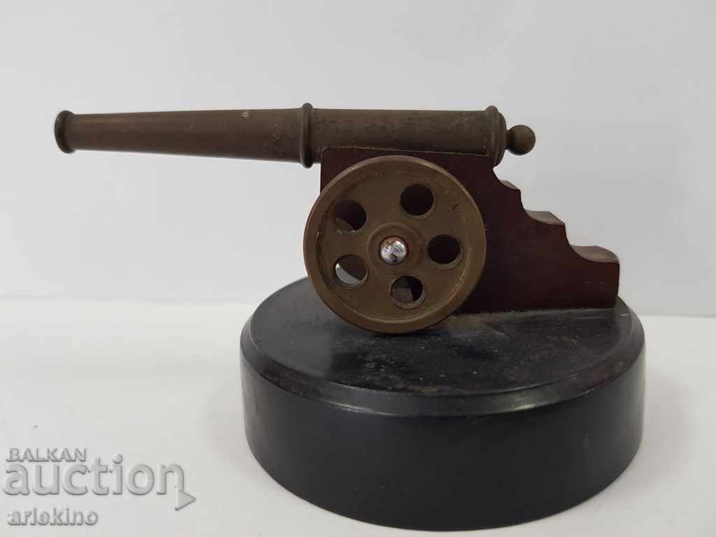Collectible old statuette cannon 20th century