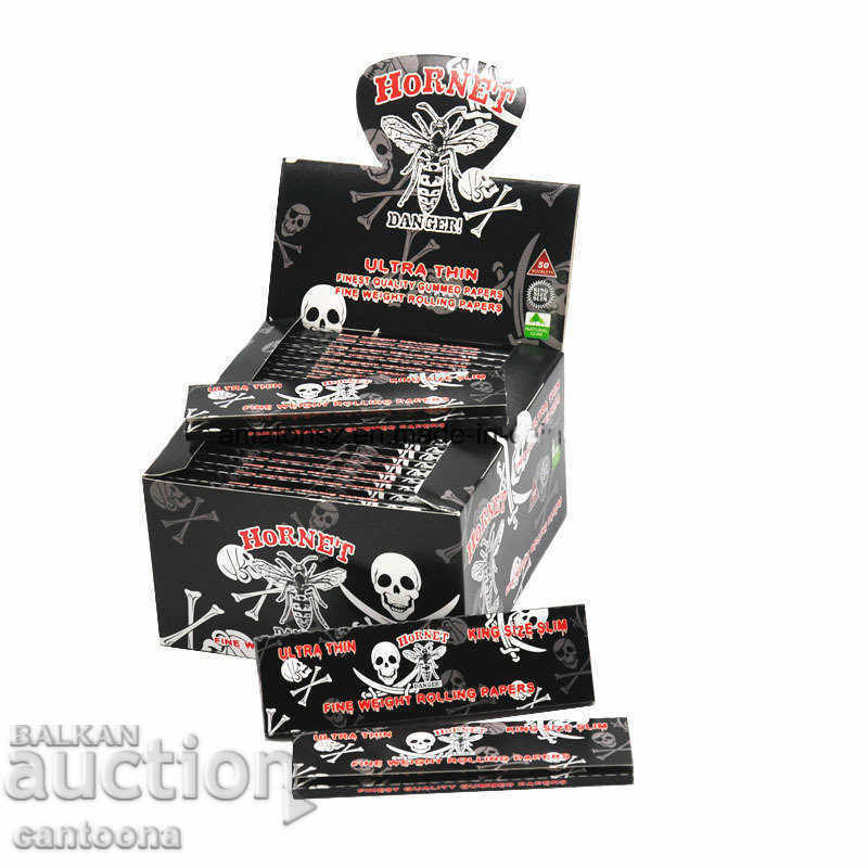 Τσιγαρόχαρτα Hornet Danger King Size 108 mm, 1600 τεμ. με τιμή 16.99 BGN | € 8.69