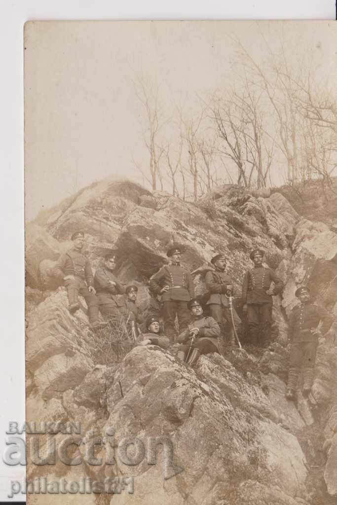 FOTO VECHI circa 1913 Ofițeri 3 art. regiment rr 14: 9 cm.