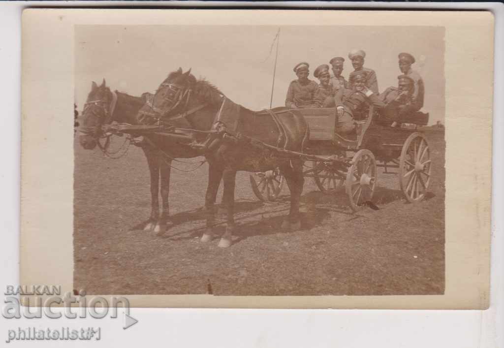 FOTO VECHI circa 1916 Ofițeri rr 14: 9 cm.