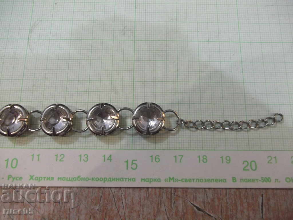 Chain with white stones with price 7.00 BGN | € 3.58 Chain with white stones with price 7.00 BGN | € 3.58