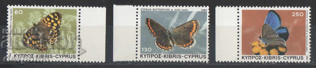 1983. Κύπρος. Πεταλούδες.
