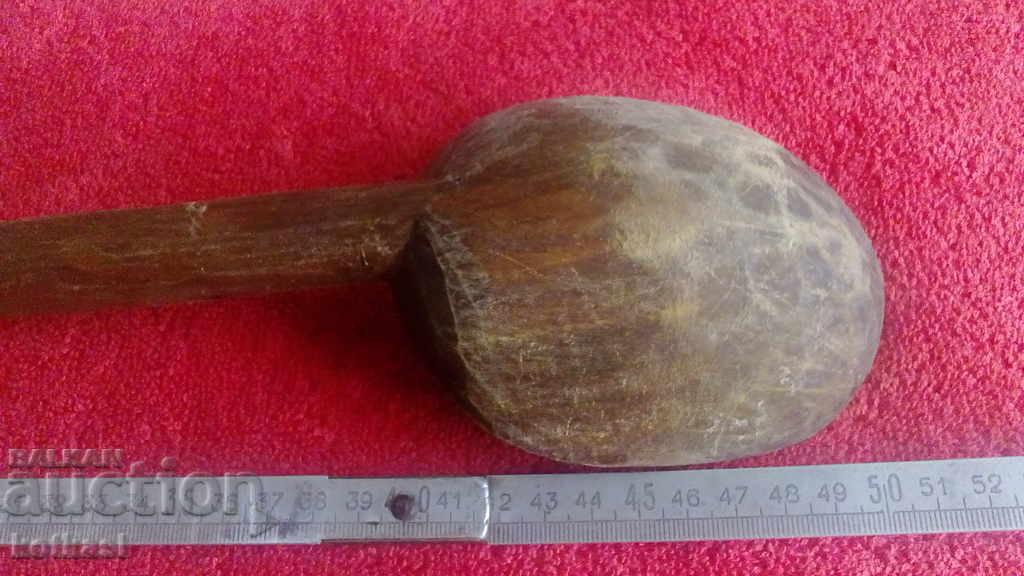 Old large wooden spoon ladle - 7 Old large wooden spoon ladle - 7