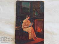 Old card girl from the front censorship 1918 K 287