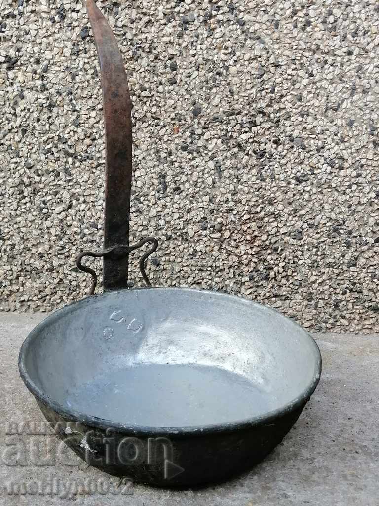Παλιά κατσαρόλα χαλκού, χαλκού, δίσκος, δοχείο χαλκού με τιμή 89.00 BGN | € 45.50 Παλιά κατσαρόλα χαλκού, χαλκού, δίσκος, δοχείο χαλκού με τιμή 89.00 BGN | € 45.50