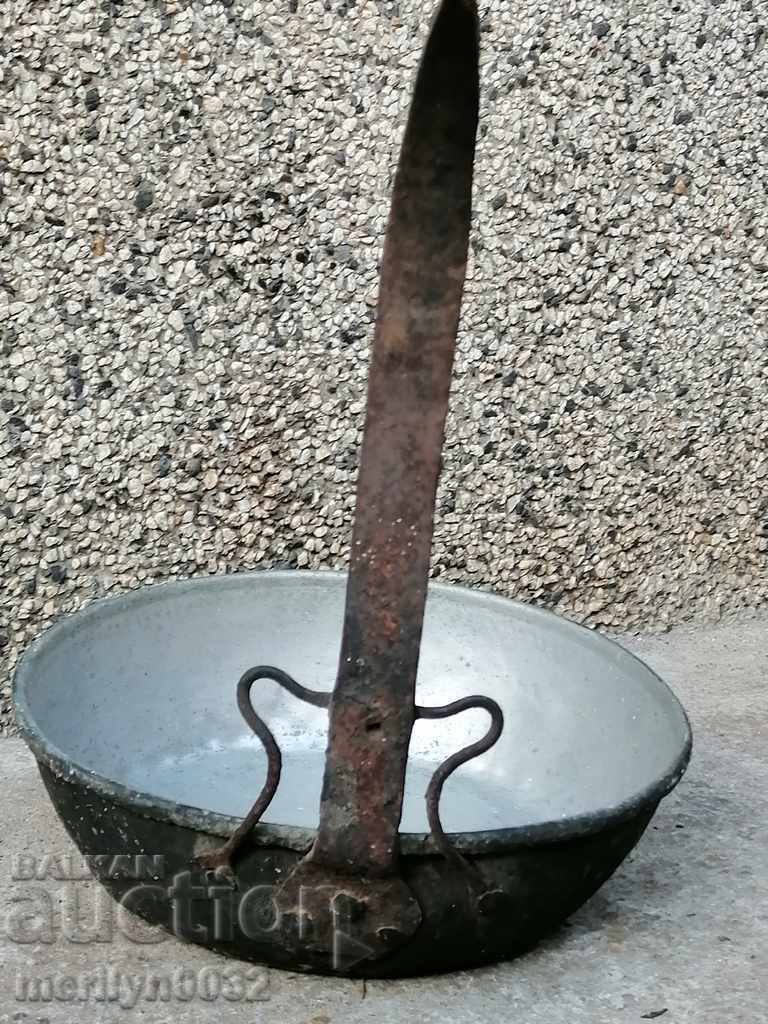 Παλιά κατσαρόλα χαλκού, χαλκού, δίσκος, δοχείο χαλκού - 7 Παλιά κατσαρόλα χαλκού, χαλκού, δίσκος, δοχείο χαλκού - 7