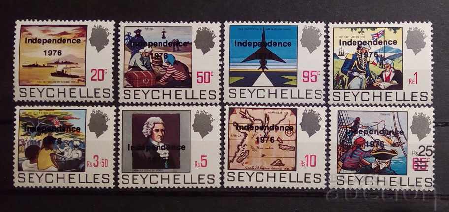 Seychelles 1976 Ships Overprint MNH