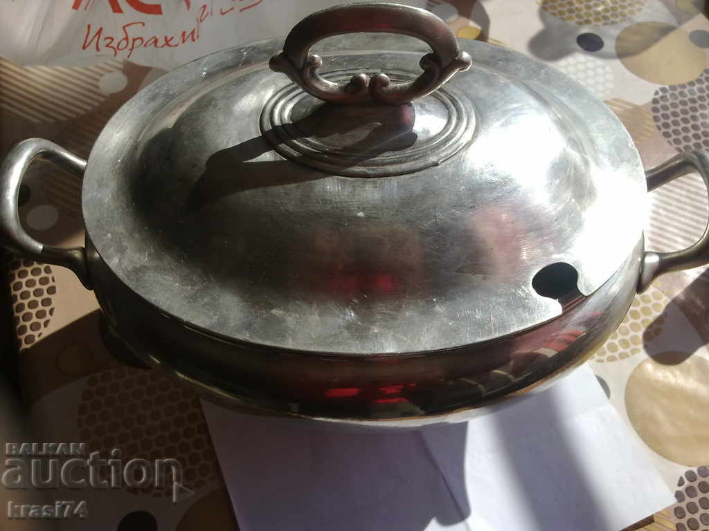 Silver-plated tureen