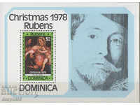 1978. Dominica. Christmas - Rubens. Block.