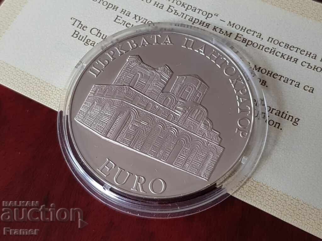 10 leva 2000 year Pantocrator Church silver coin with price € 250.00 | 488.96 BGN