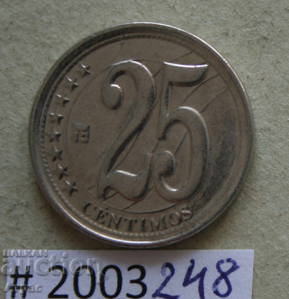 25 centimes 2009 Venezuela - calitate excelentă