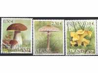 Чисти марки Флора Гъби 2003 от Аланд Финландия