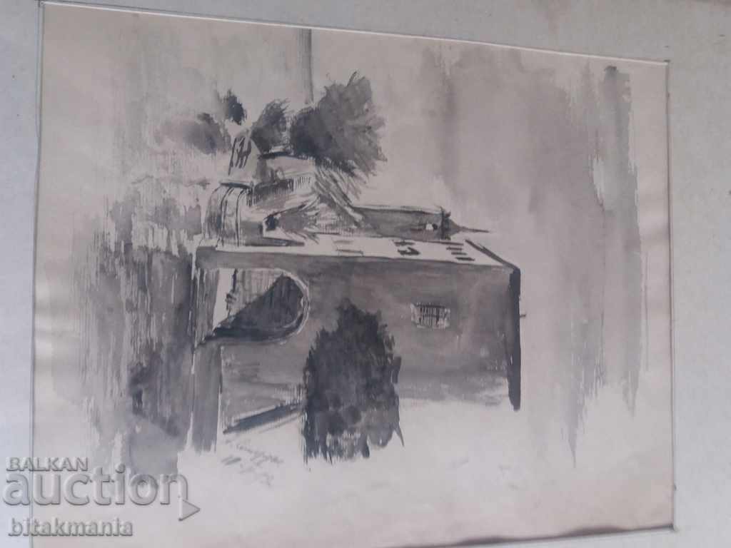 Watercolor Lyuben Semerdzhiev - read the auction carefully with price 49.99 BGN | € 25.56 Watercolor Lyuben Semerdzhiev - read the auction carefully with price 49.99 BGN | € 25.56