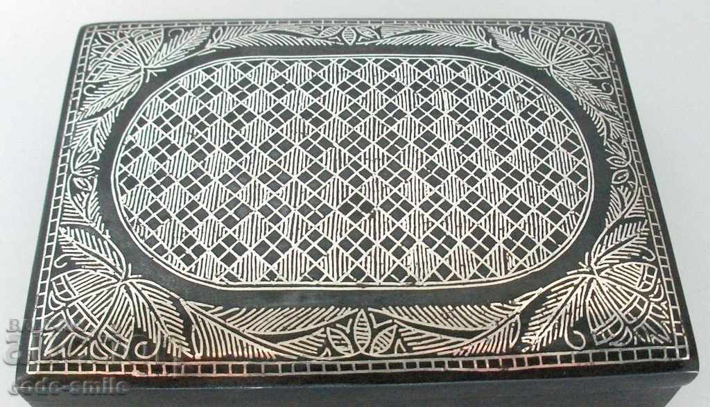 Unique old box with rich silver inlaid silver with price 220.00 BGN | € 112.48 Unique old box with rich silver inlaid silver with price 220.00 BGN | € 112.48