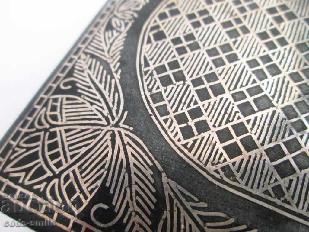 Unique old box with rich silver inlaid silver - 7 Unique old box with rich silver inlaid silver - 7