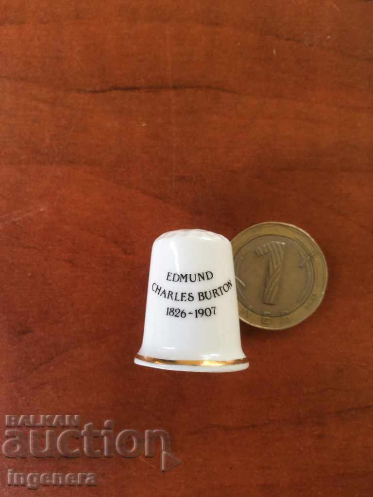 Thimble porcelain with price 5.00 BGN | € 2.56 Thimble porcelain with price 5.00 BGN | € 2.56