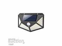 Waterproof solar 100 LED wall lamp with 3 modes