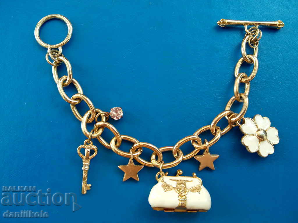 * $ * Y * $ * UNIQUE WOMEN'S BRACELET WITH ENAMEL COLOR GOLD * $ * Y * $ * with price 19.90 BGN | € 10.17 * $ * Y * $ * UNIQUE WOMEN'S BRACELET WITH ENAMEL COLOR GOLD * $ * Y * $ * with price 19.90 BGN | € 10.17