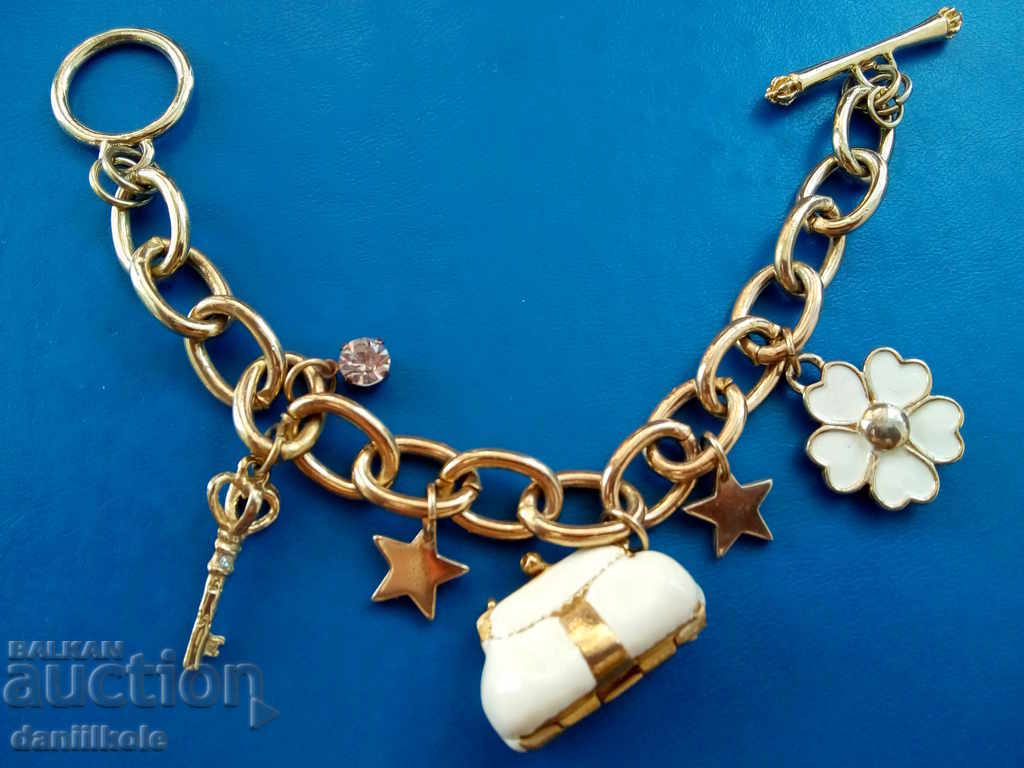 * $ * Y * $ * UNIQUE WOMEN'S BRACELET WITH ENAMEL COLOR GOLD * $ * Y * $ * - 5 * $ * Y * $ * UNIQUE WOMEN'S BRACELET WITH ENAMEL COLOR GOLD * $ * Y * $ * - 5