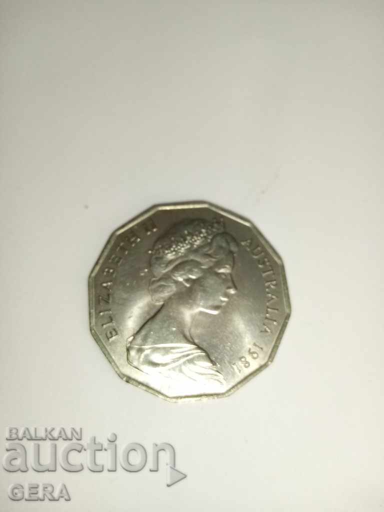 Australian 50 cent coin with price 20.00 BGN | € 10.23