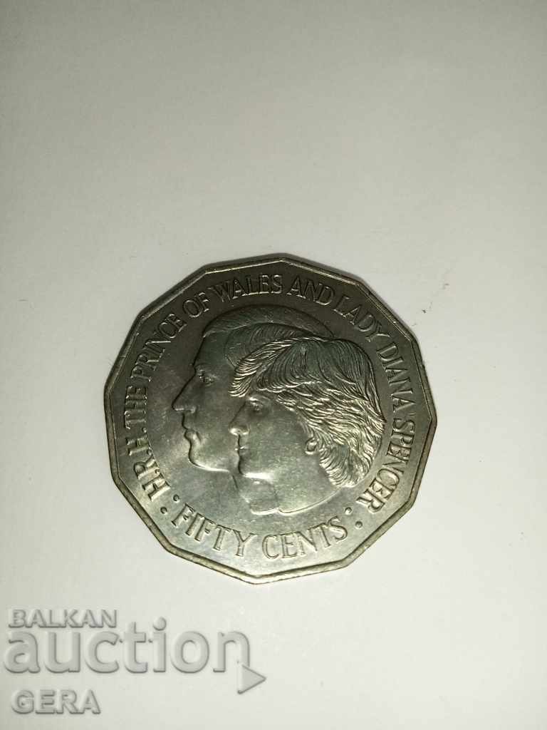 Australian 50 cent coin