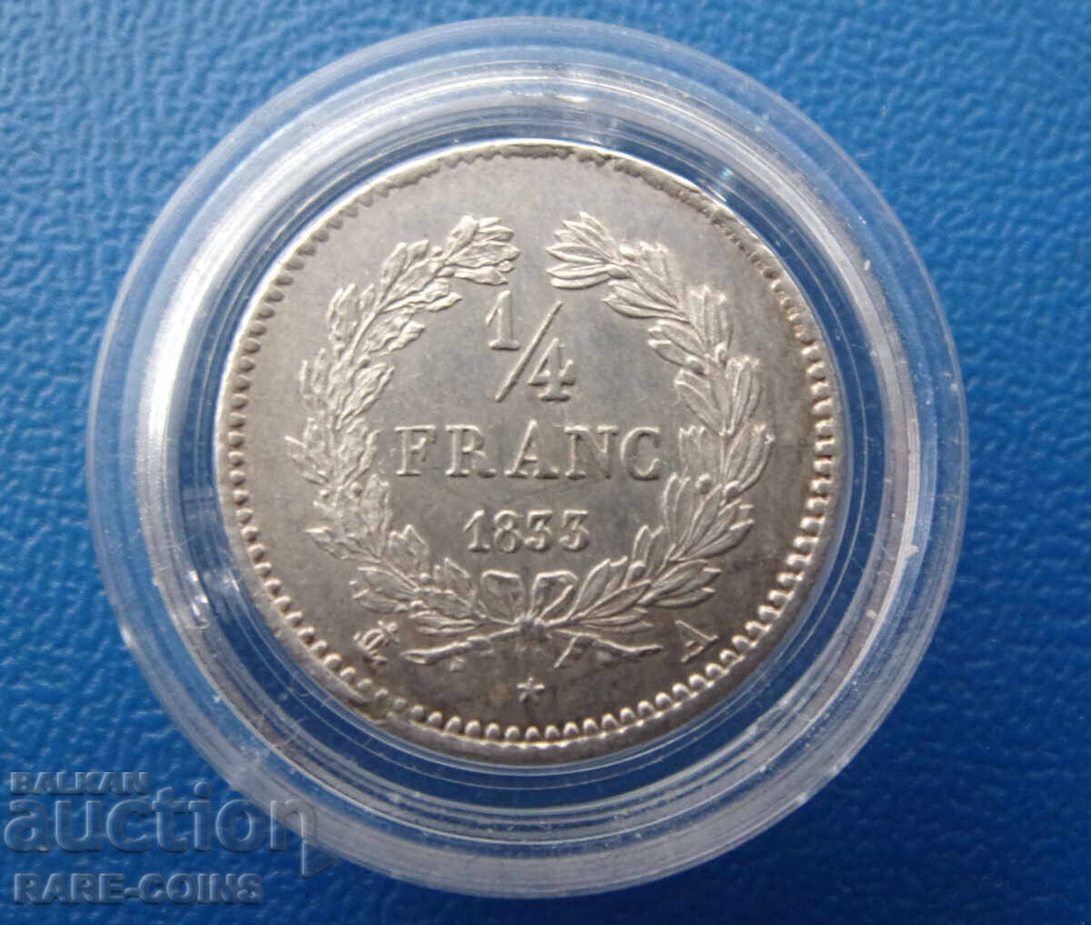 Γαλλία 1⁄4 Φράγκο 1833 Σπάνιο Αυθεντικό με τιμή € 63.91 | 125.00 BGN