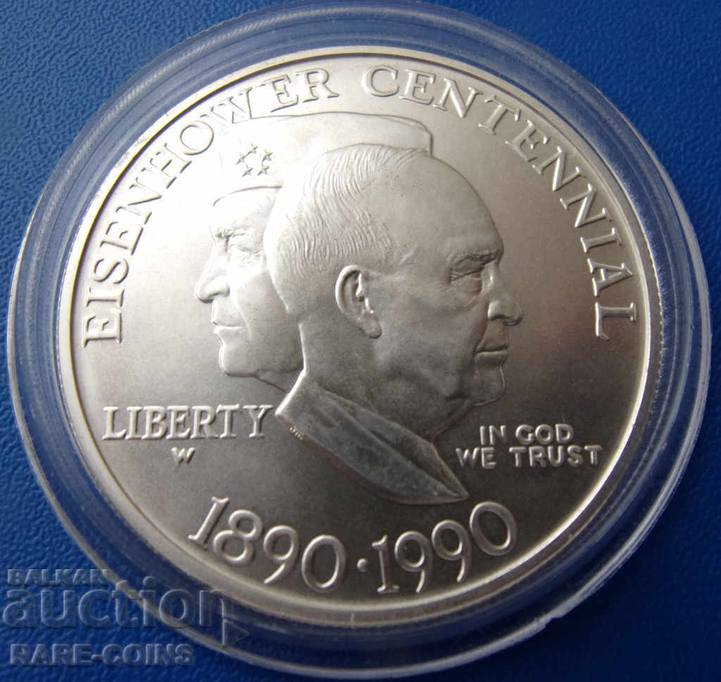 Ηνωμένες Πολιτείες 1 δολάριο 1990 UNC Σπάνιο πρωτότυπο με τιμή € 38.35 | 75.01 BGN