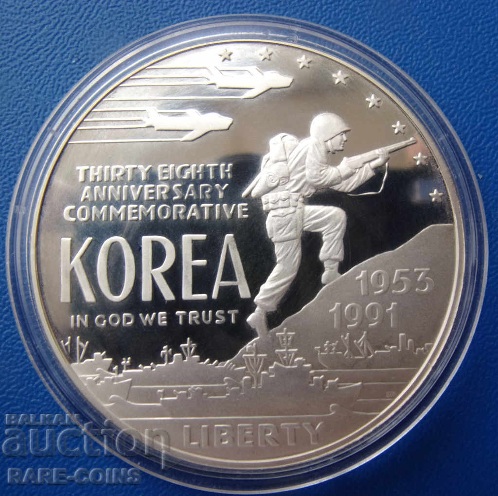 Statele Unite 1 dolar 1991 UNC Rare Original cu preț € 46.02 | 90.01 BGN