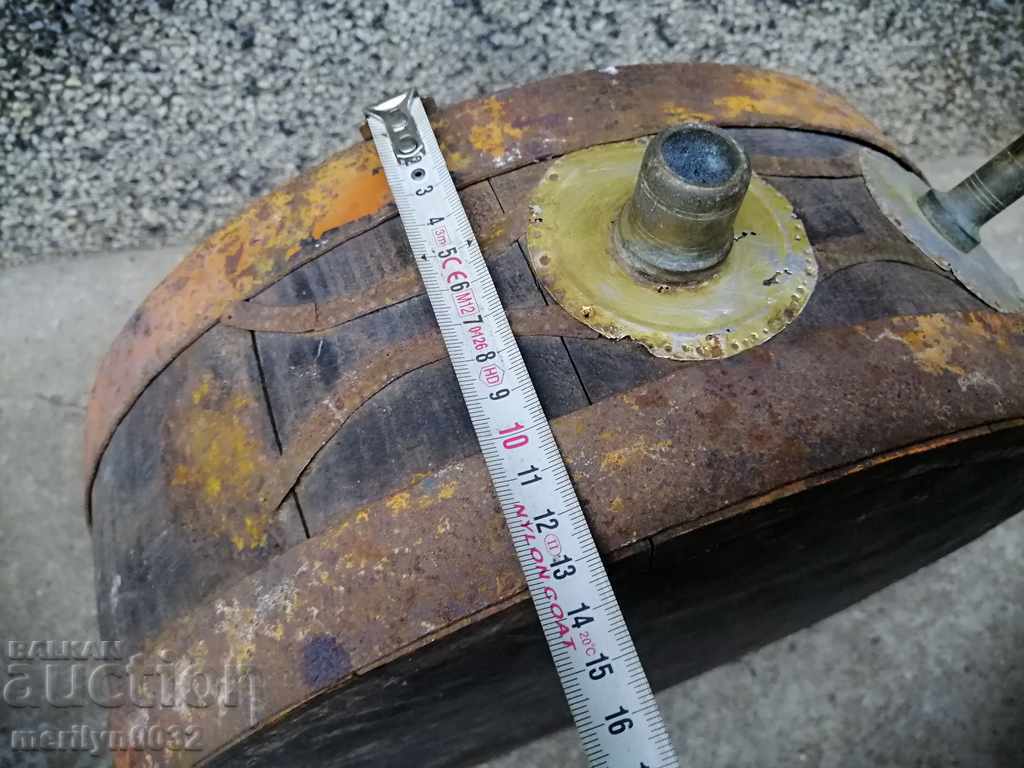 Old bucket, flask, barrel, crank, wooden - 6 Old bucket, flask, barrel, crank, wooden - 6