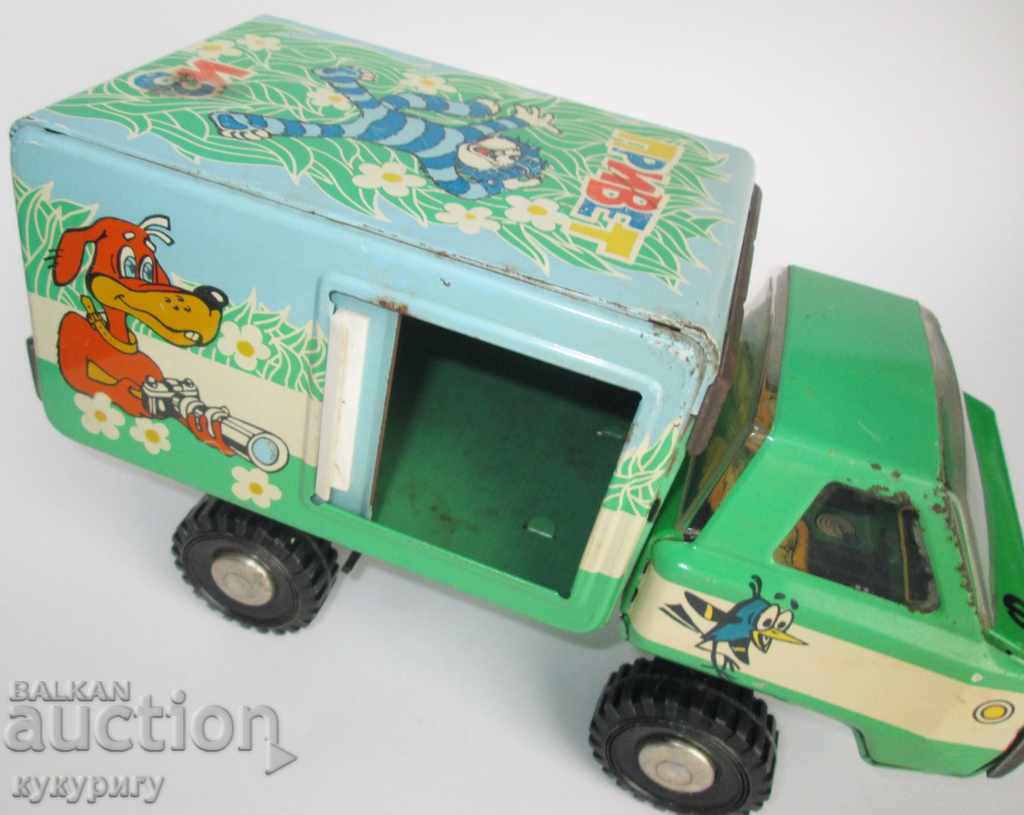 Old USSR Soc children's tin toy truck with price 45.00 BGN | € 23.01 Old USSR Soc children's tin toy truck with price 45.00 BGN | € 23.01