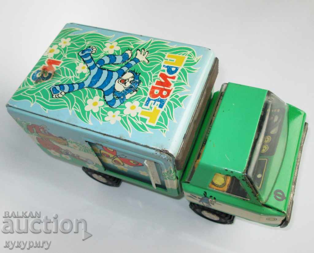Old USSR Soc children's tin toy truck - 6 Old USSR Soc children's tin toy truck - 6