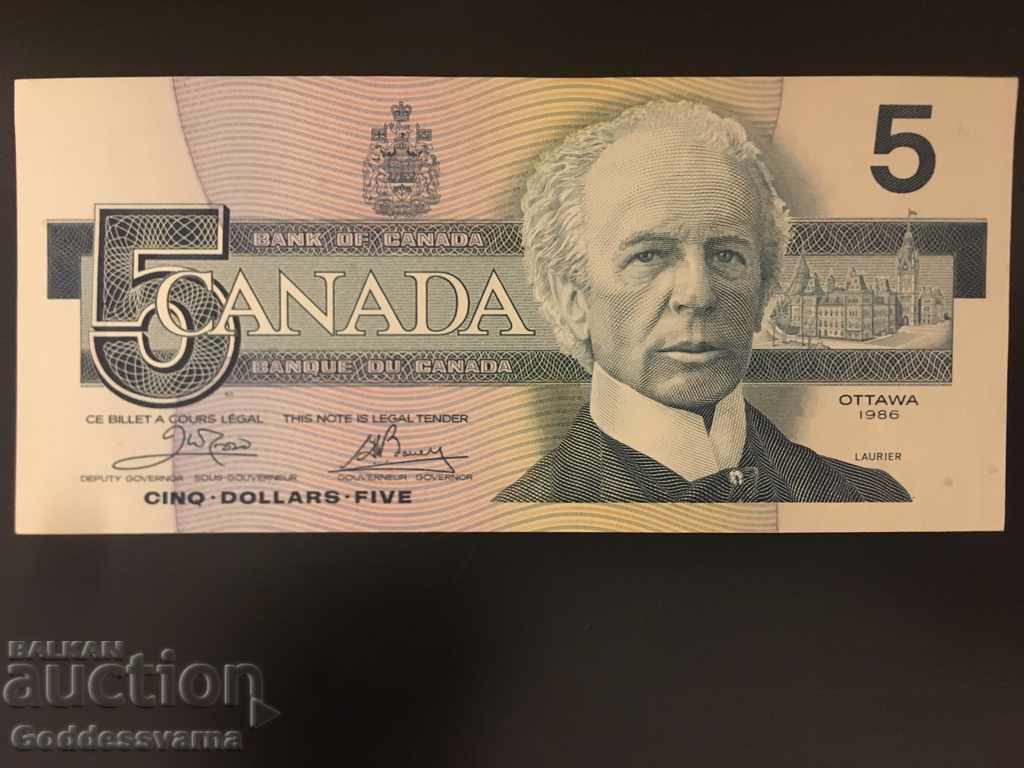 Canada 5 Dollars 1986 Επιλογή 95 Ref 0493