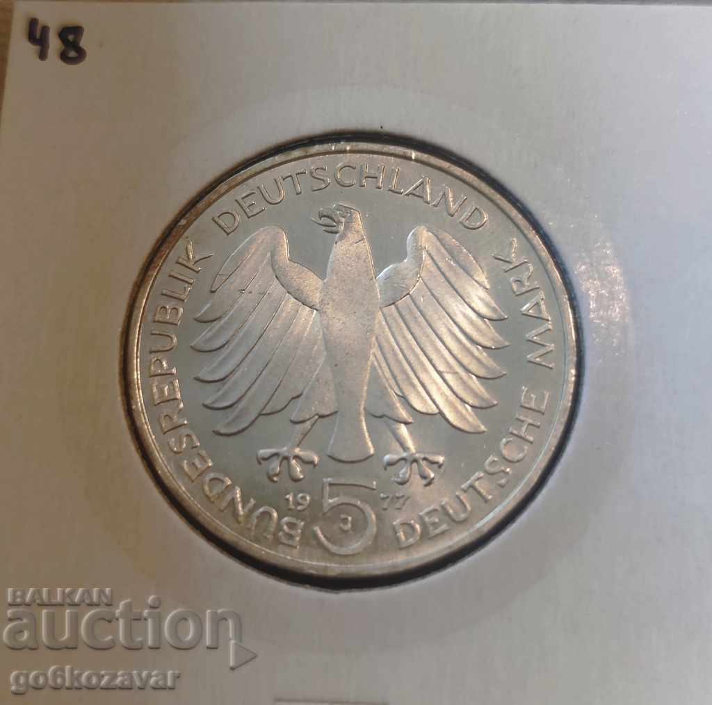 Γερμανία 5 γραμματόσημα 1977 Silver-Jubilee, UNC Γερμανία 5 γραμματόσημα 1977 Silver-Jubilee, UNC