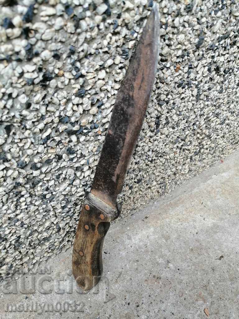 Auction An old butcher's knife without a handle dagger kulak Auction An old butcher's knife without a handle dagger kulak