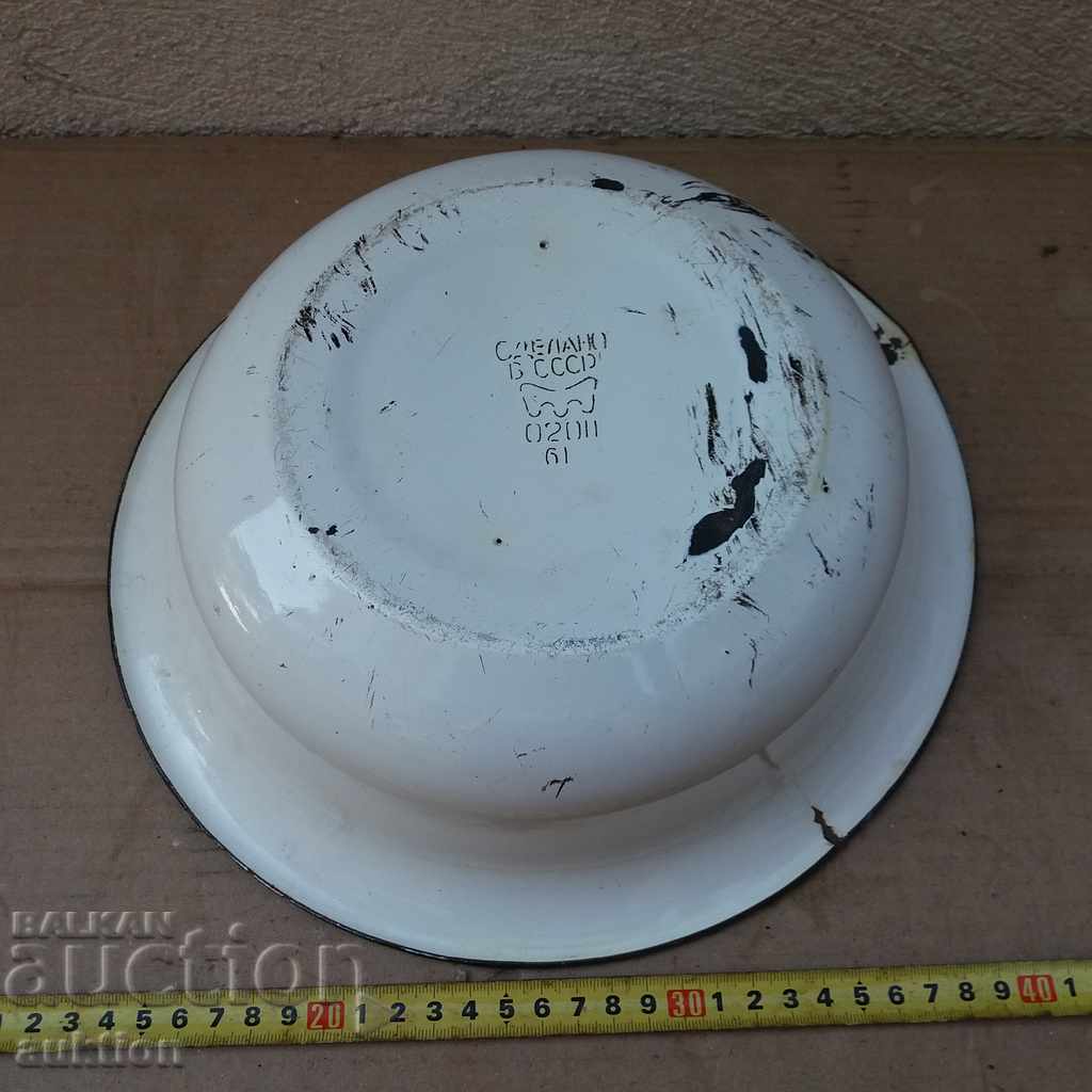 OLD CHILDREN'S, SMALL BOWL ENAMELED EARLY SOC. - 6 OLD CHILDREN'S, SMALL BOWL ENAMELED EARLY SOC. - 6