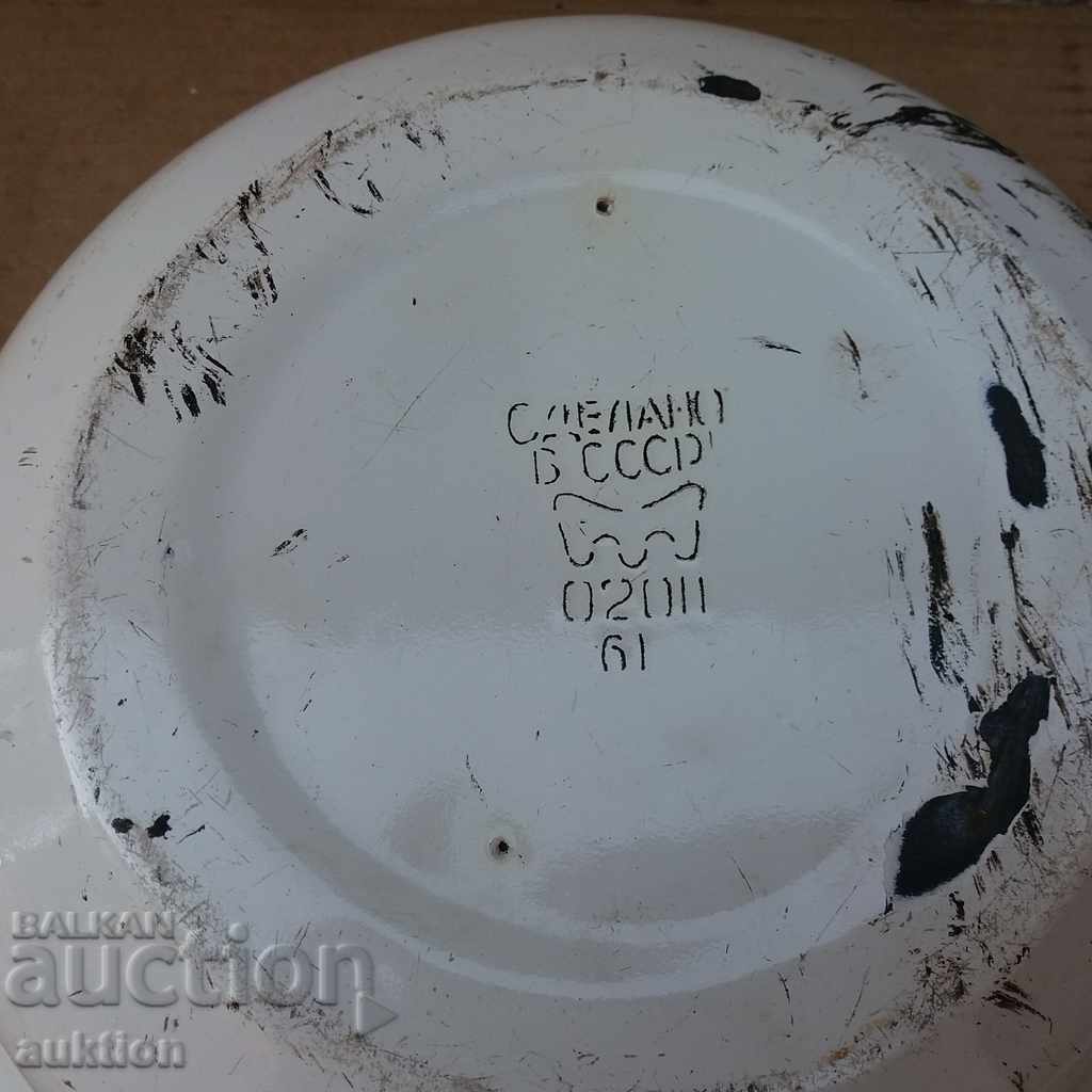 OLD CHILDREN'S, SMALL BOWL ENAMELED EARLY SOC. - 7 OLD CHILDREN'S, SMALL BOWL ENAMELED EARLY SOC. - 7