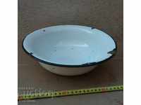 OLD CHILDREN'S, SMALL BOWL ENAMELED EARLY SOC.