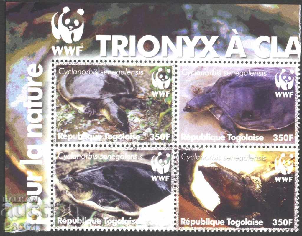 Καθαρές μάρκες WWF Turtle Fauna 2006 από το Τόγκο